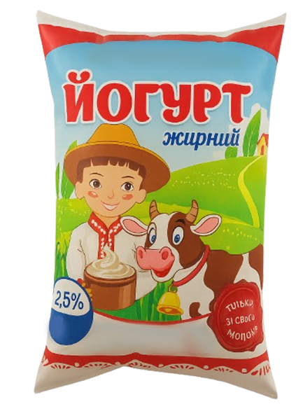 Йогурт питний 2,5% жиру 1000г ТМ ФермерОк